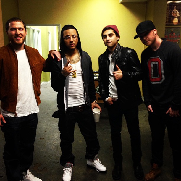 Mike Posner, Kirko Bangz, Milo Frank and Patrick Cline - Los Angeles, CA 2/2/13
Photo by Milo Frank
 Mike Posner, Kirko Bangz, Milo Frank and Patrick Cline - Los Angeles, CA 2/2/13
Photo by Milo Frank