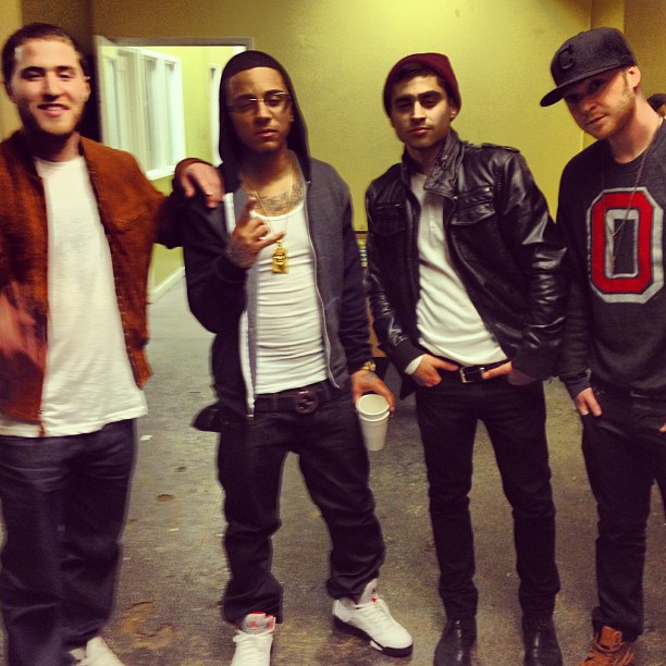 Mike Posner, Kirko Bangz, Milo Frank and Patrick Cline - Los Angeles, CA 2/2/13
Photo by Kirko Bangz
