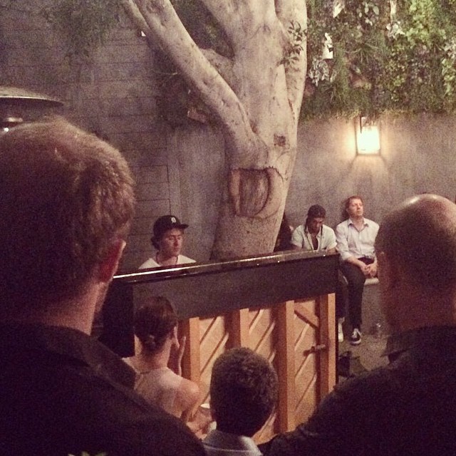 Mike Posner performing at Nick Jonas' album listening party in Los Angeles, CA Aug 23, 2014
instagram.com/stalkteri

