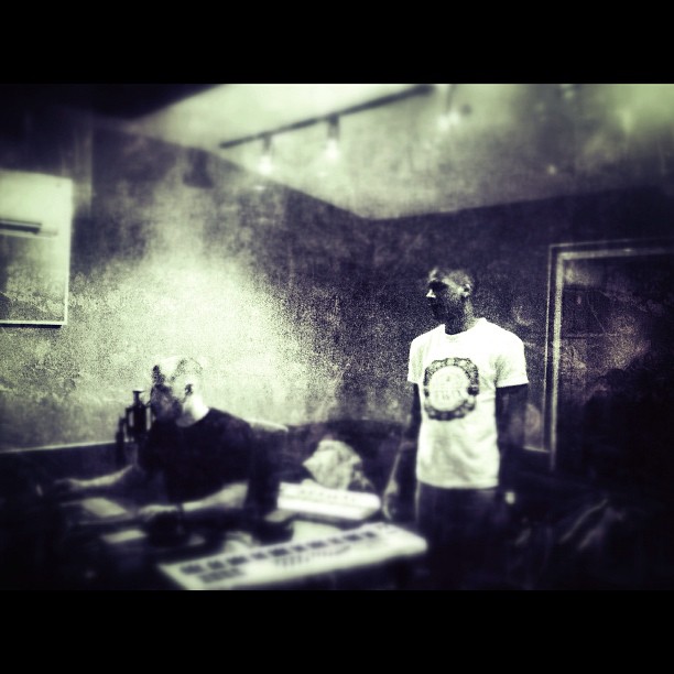 Mike Posner and Labrinth in the studio 9/22/12
