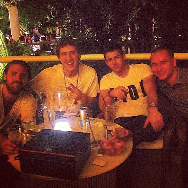 Mike Posner with Nick Jonas and Friends celebrating "Chains" single release at XS Nightclub at Encore in Las Vegas, NV 7/26/2014
Instagram @badmanzekes
 Mike Posner with Nick Jonas and Friends celebrating "Chains" single release at XS Nightclub at Encore in Las Vegas, NV 7/26/2014
Instagram @badmanzekes