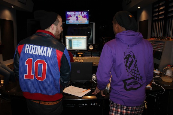 Mike Posner and Pharrell 1/5/2012
Photo from www.bbcicecream.com/blog

