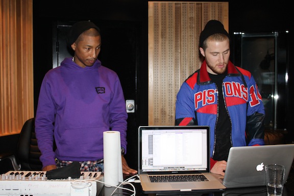Mike Posner and Pharrell 1/5/2012
Photo from www.bbcicecream.com/blog
