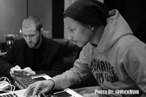 Mike Posner and Pharrell 1/9/2012
Photo taken by Nicholas Black
Photo from www.bbcicecream.com/blog
