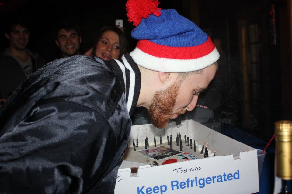 Mike Posner blowing candles out on his Birthday cake at The Roxxy
facebook.com/q102philly
 Mike Posner blowing candles out on his Birthday cake at The Roxxy
facebook.com/q102philly