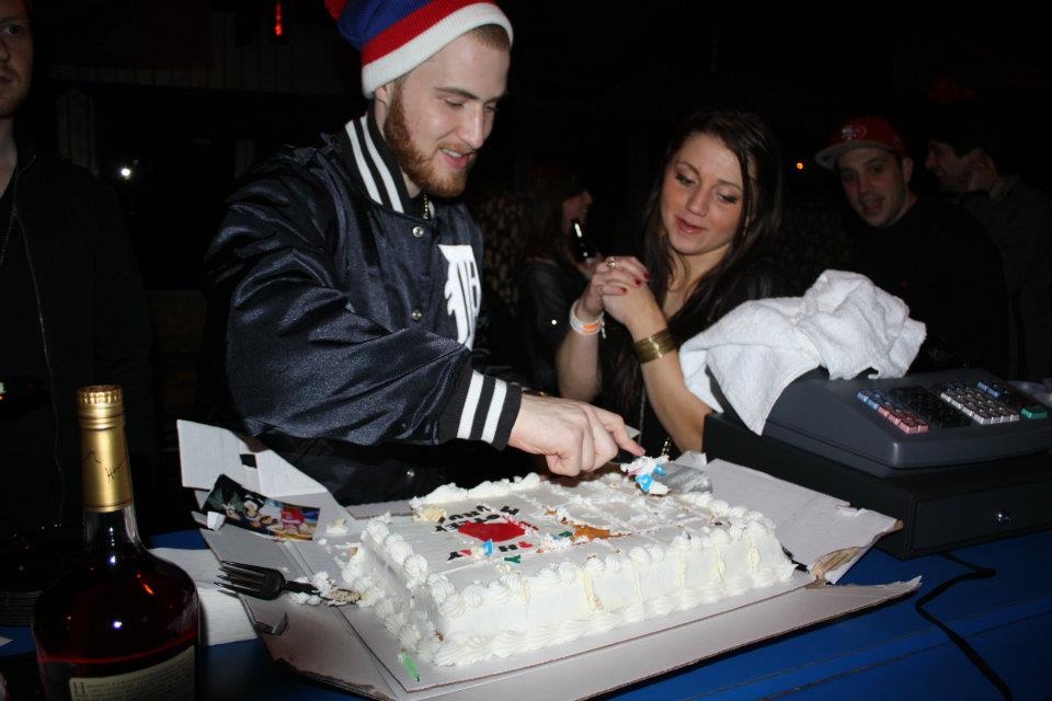 Mike Posner and his Birthday cake at The Roxxy
facebook.com/q102philly
 Mike Posner and his Birthday cake at The Roxxy
facebook.com/q102philly