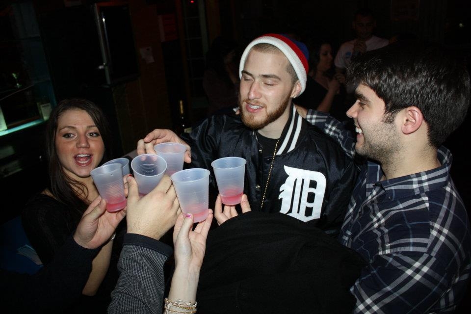 Mike Posner taking shots at The Roxxy
facebook.com/q102philly
 Mike Posner taking shots at The Roxxy
facebook.com/q102philly