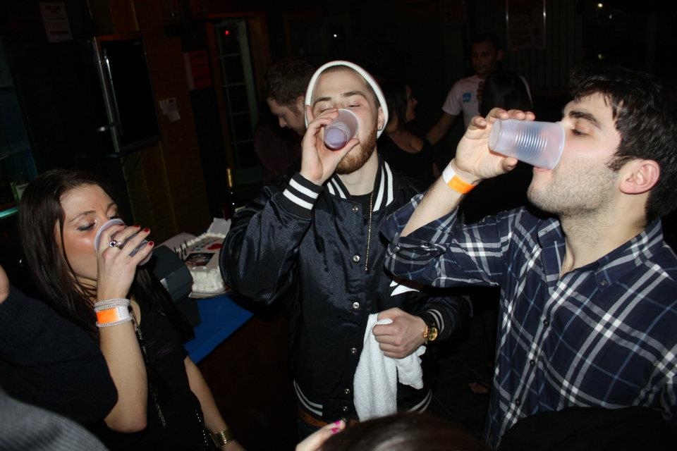 Mike Posner taking shots at The Roxxy
facebook.com/q102philly
 Mike Posner taking shots at The Roxxy
facebook.com/q102philly