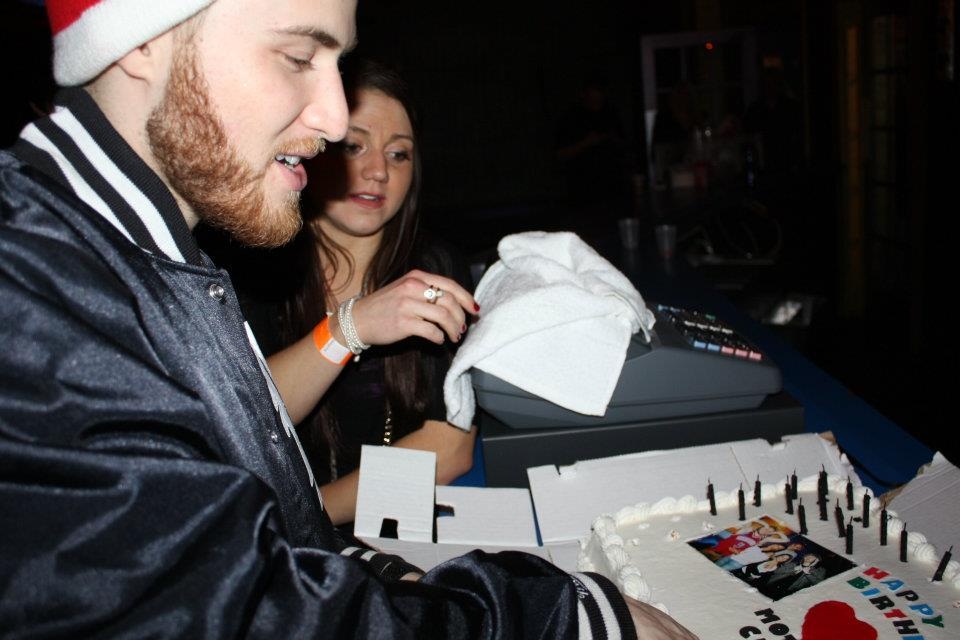 Mike Posner and Birthday cake at The Roxxy
facebook.com/q102philly
 Mike Posner and Birthday cake at The Roxxy
facebook.com/q102philly