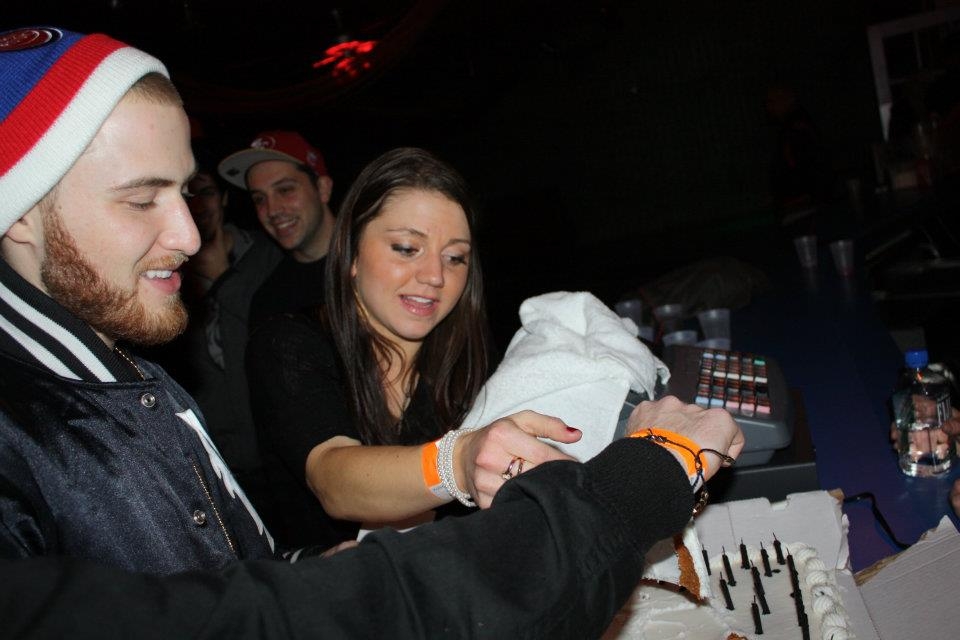 Mike Posner and his Birthday cake at The Roxxy
facebook.com/q102philly
 Mike Posner and his Birthday cake at The Roxxy
facebook.com/q102philly