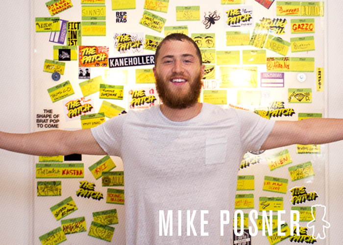 Mike Posner at the Brooklyn Patch, a tricked-out artist crash pad paid for by Sour Patch Kids, on July 27, 2015
thepatchhouse.tumblr.com
 Mike Posner at the Brooklyn Patch, a tricked-out artist crash pad paid for by Sour Patch Kids, on July 27, 2015
thepatchhouse.tumblr.com