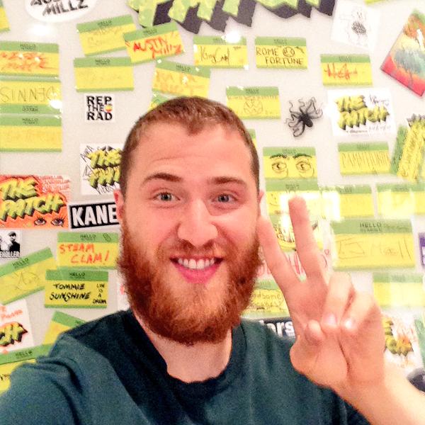 Mike Posner at the Brooklyn Patch, a tricked-out artist crash pad paid for by Sour Patch Kids, on July 27, 2015
twitter.com/MikePosner
 Mike Posner at the Brooklyn Patch, a tricked-out artist crash pad paid for by Sour Patch Kids, on July 27, 2015
twitter.com/MikePosner