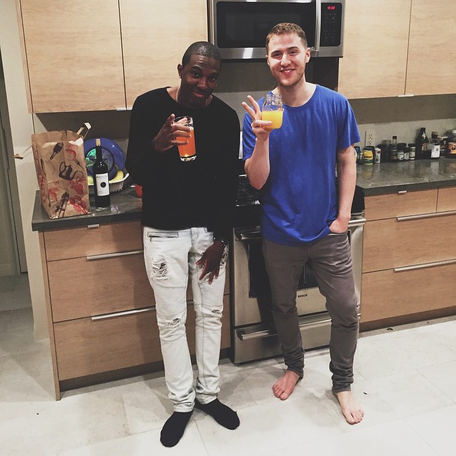 Mike Posner with his friend Vitto April 16, 2015
instagram.com/justvitto
