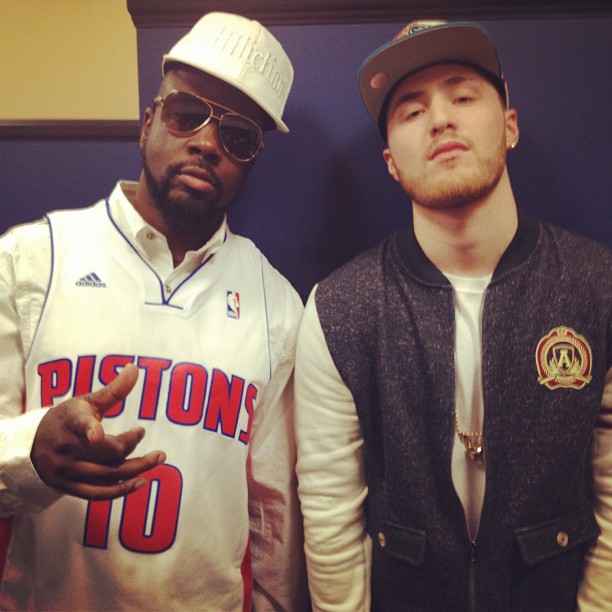 Mike Posner and Wyclef Jean
