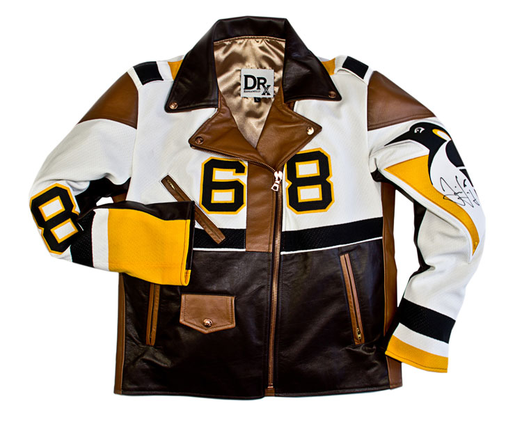 NHL's Jaromir Jagr - Jacket is Reworked from an Authentic Vintage Jersey
DrRomanelli.com
