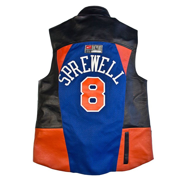NBA's Latrell Sprewell - Jacket is Reworked from an Authentic Vintage Jersey
DrRomanelli.com
