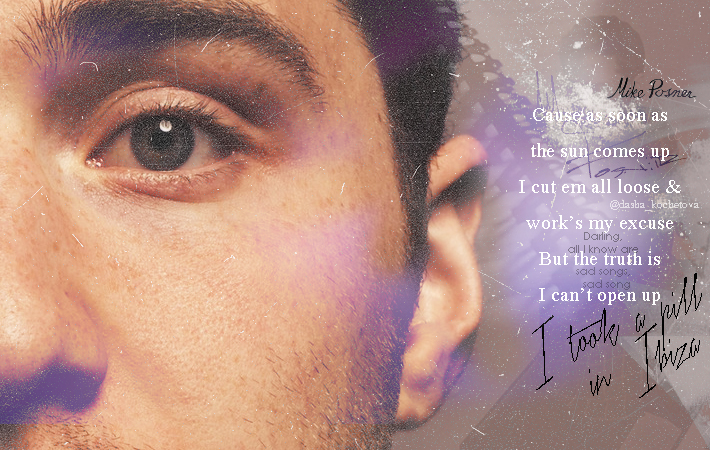 Mike Posner - "I Took A Pill In Ibiza" song lyrics
Created by Dasha
Mike Posner - "I Took A Pill In Ibiza" song lyrics
Created by Dasha