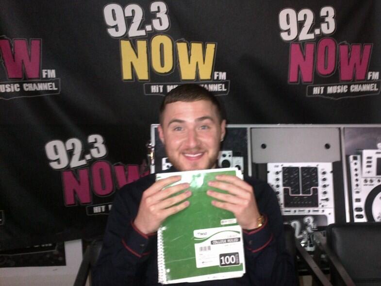 Mike Posner at 92.3 NOW in NYC 8/5/13
 Mike Posner at 92.3 NOW in NYC 8/5/13