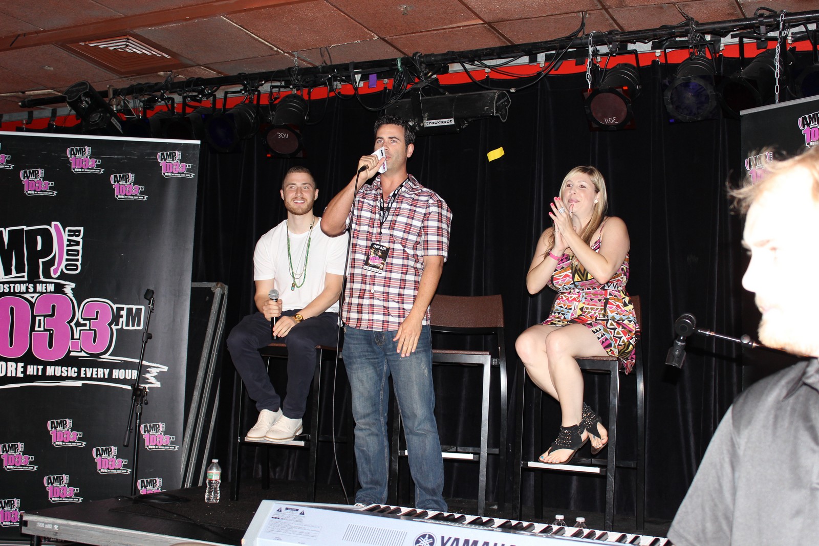 Mike Posner at the 103.3 AMP Radio Believe Tour Pre-Party in Boston, MA 7/20/13
1033ampradio.cbslocal.com
 Mike Posner at the 103.3 AMP Radio Believe Tour Pre-Party in Boston, MA 7/20/13
1033ampradio.cbslocal.com