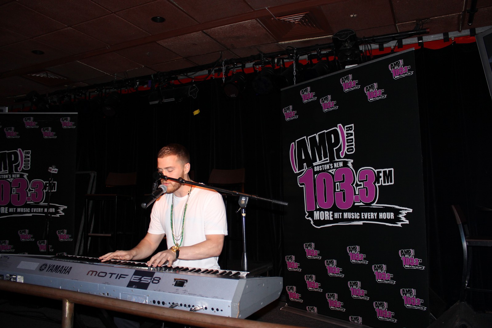 Mike Posner performing at the 103.3 AMP Radio Believe Tour Pre-Party in Boston, MA 7/20/13
1033ampradio.cbslocal.com
 Mike Posner performing at the 103.3 AMP Radio Believe Tour Pre-Party in Boston, MA 7/20/13
1033ampradio.cbslocal.com