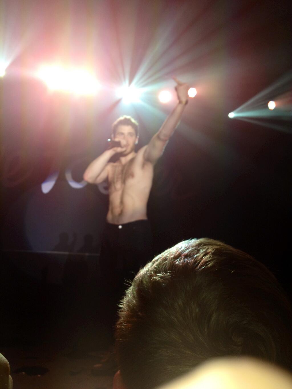 Mike Posner performaing at Albion College's Big Show 2014 in Albion, MI 4/21/14
Twitter @SydneyJohnsonJB
