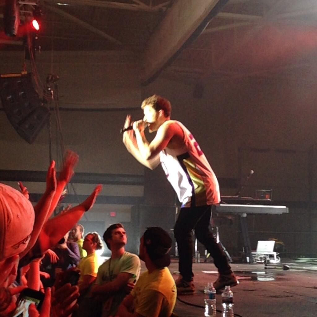 Mike Posner performaing at Albion College's Big Show 2014 in Albion, MI 4/21/14
Twitter @Nicole_Iraola
