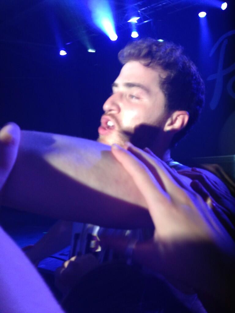 Mike Posner performaing at Albion College's Big Show 2014 in Albion, MI 4/21/14
Twitter @KristaAmy
