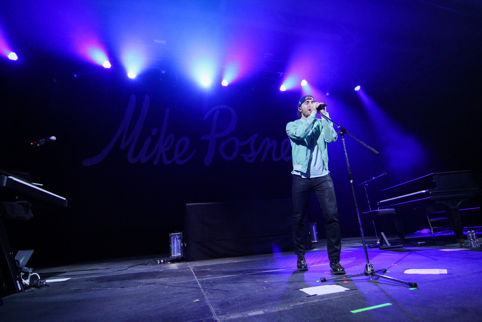 Mike Posner performaing at Albion College's Big Show 2014 in Albion, MI 4/21/14
Photo by Albion College
