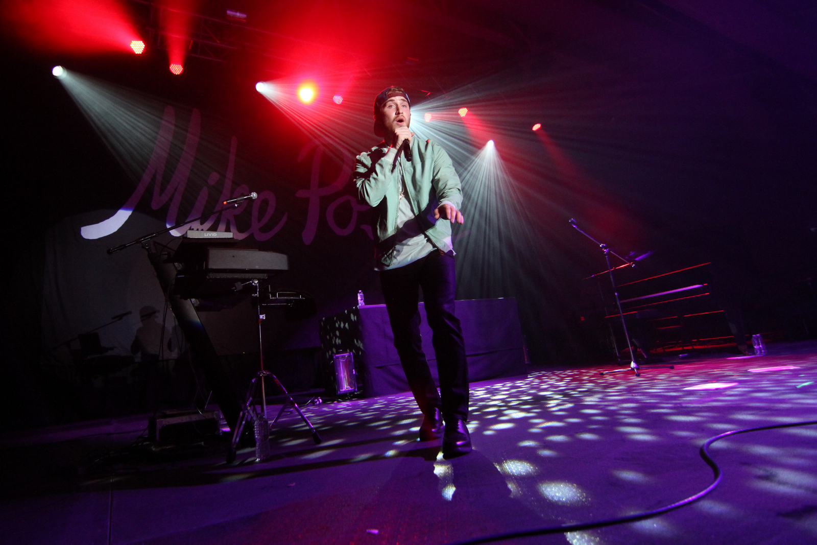 Mike Posner performaing at Albion College's Big Show 2014 in Albion, MI 4/21/14
Photo by Albion College
