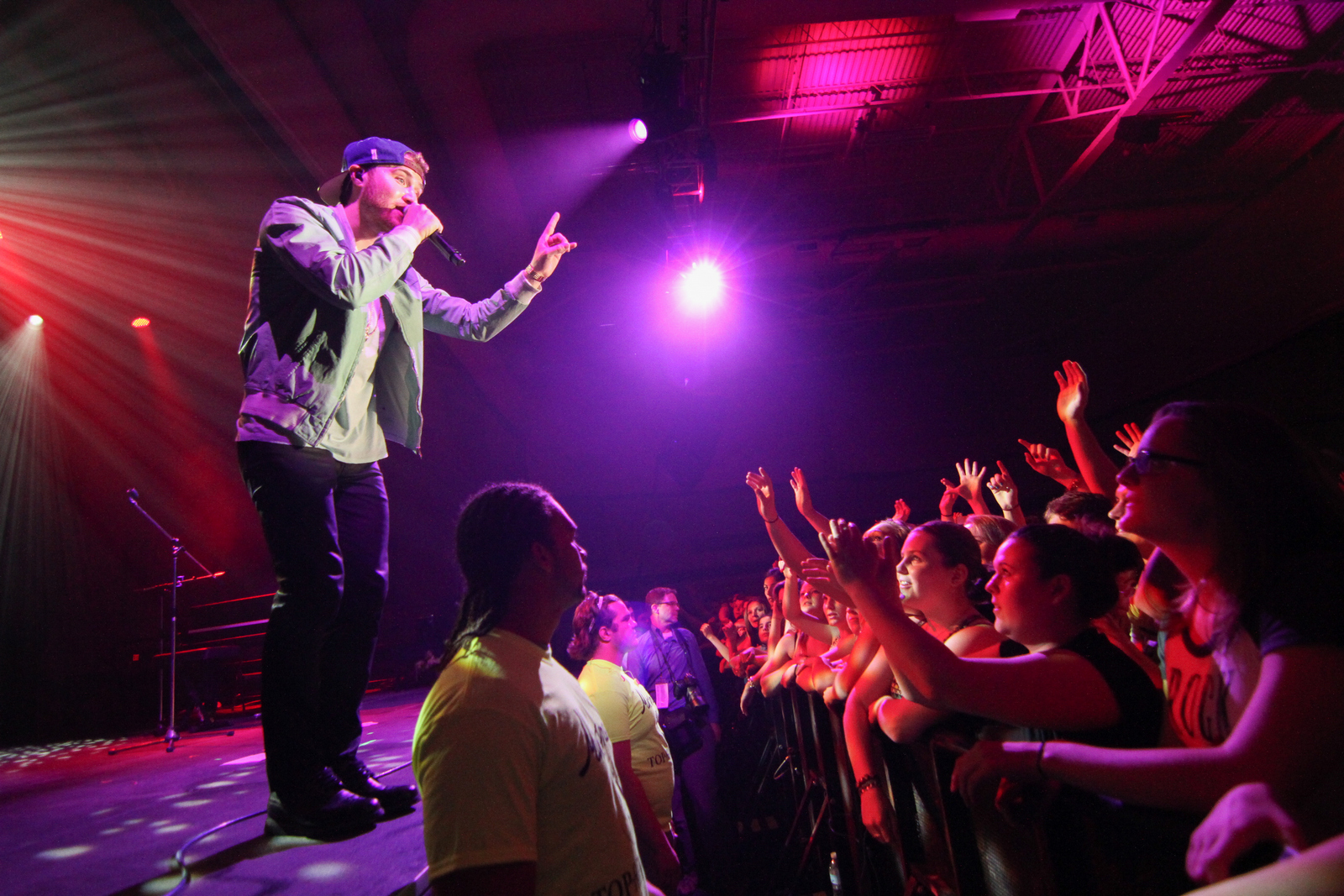 Mike Posner performaing at Albion College's Big Show 2014 in Albion, MI 4/21/14
Photo by Albion College
