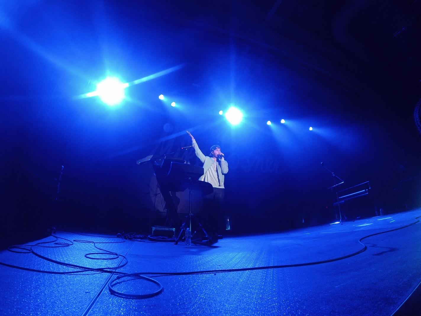 Mike Posner performaing at Albion College's Big Show 2014 in Albion, MI 4/21/14
Photo by Albion College
