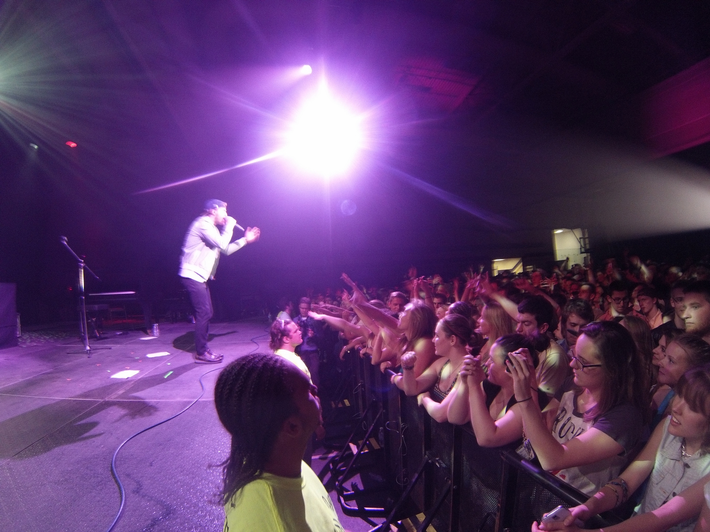 Mike Posner performaing at Albion College's Big Show 2014 in Albion, MI 4/21/14
Photo by Albion College
