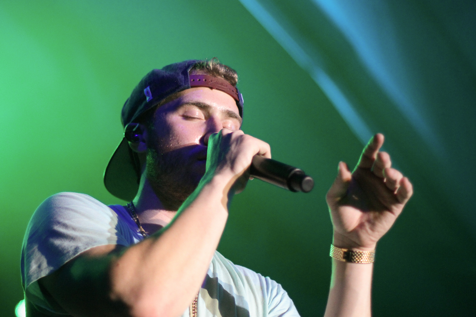 Mike Posner performaing at Albion College's Big Show 2014 in Albion, MI 4/21/14
Photo by Albion College
