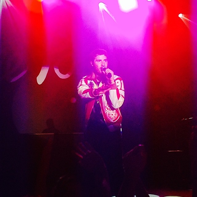 Mike Posner performaing at Albion College's Big Show 2014 in Albion, MI 4/21/14
Instagram @deenellyy

