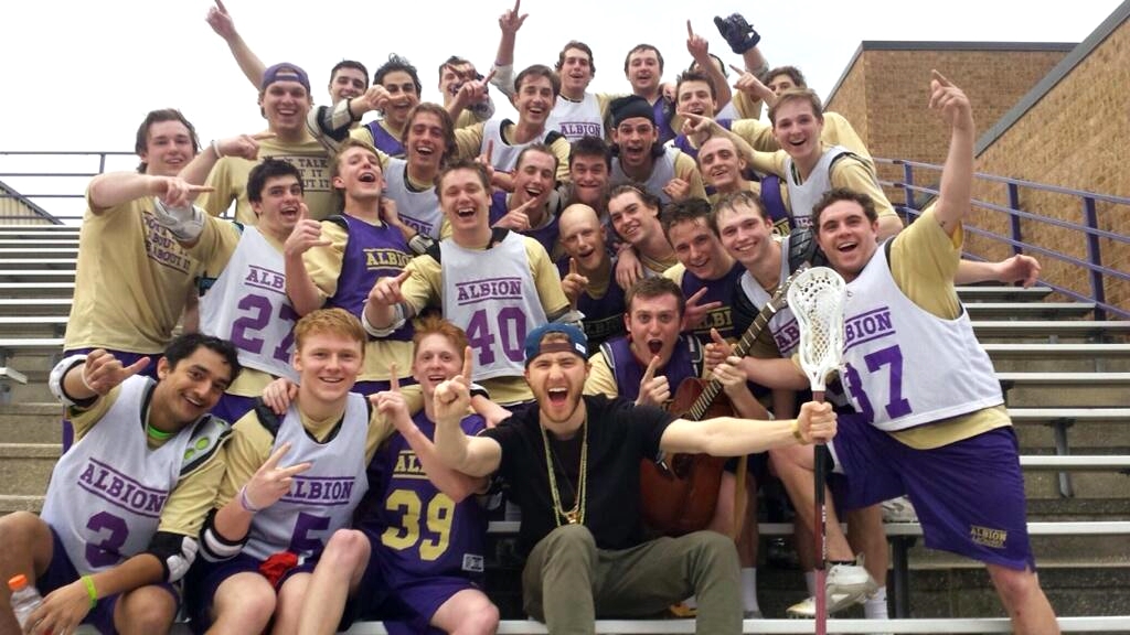 Mike Posner with Albion College Britons Men's Lacrosse Team in Albion, MI 4/21/14
Twitter @SmykalJordan
 Mike Posner with Albion College Britons Men's Lacrosse Team in Albion, MI 4/21/14
Twitter @SmykalJordan