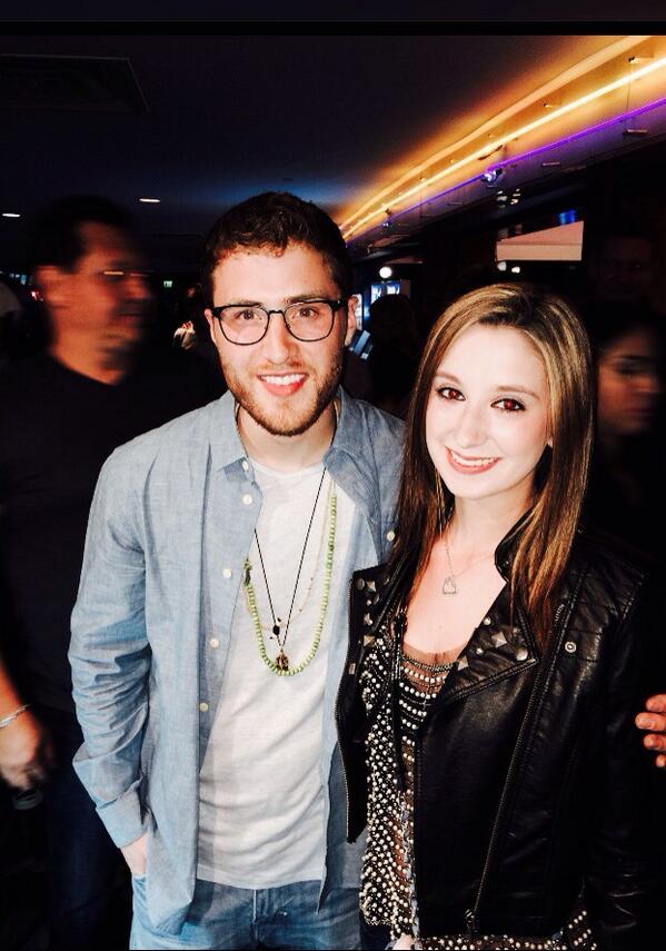 Mike Posner with Brooklyn Haley (singer) at Stars & Strikes 2014 at PINZ in Studio City, CA 3/19/14
Twitter @brooklynhaley15
 Mike Posner with Brooklyn Haley (singer) at Stars & Strikes 2014 at PINZ in Studio City, CA 3/19/14
Twitter @brooklynhaley15