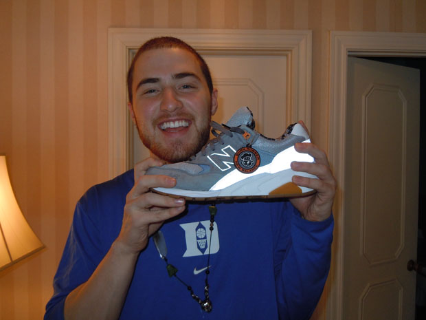 Mike Posner and New Balance sneaker
BurnRubberDetroit.com
