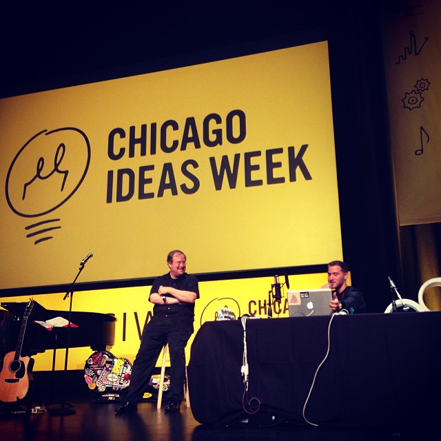 Mike Posner and host Lin Brehmer at Chicago Ideas Week - Chicago, IL 10/17/13
Instagram @pwelbs
 Mike Posner and host Lin Brehmer at Chicago Ideas Week - Chicago, IL 10/17/13
Instagram @pwelbs