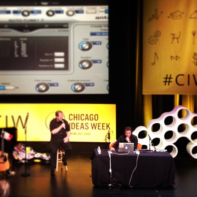 Mike Posner and host Lin Brehmer at Chicago Ideas Week - Chicago, IL 10/17/13
Instagram @tdubs36
 Mike Posner and host Lin Brehmer at Chicago Ideas Week - Chicago, IL 10/17/13
Instagram @tdubs36