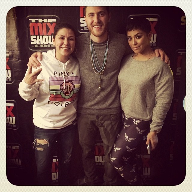 Mike Posner with DJ Carisma and Abby De La Rosa on Carisma's Cookie Jar - Los Angeles, CA 1/21/14
Instagram @djcarisma
 Mike Posner with DJ Carisma and Abby De La Rosa on Carisma's Cookie Jar - Los Angeles, CA 1/21/14
Instagram @djcarisma
