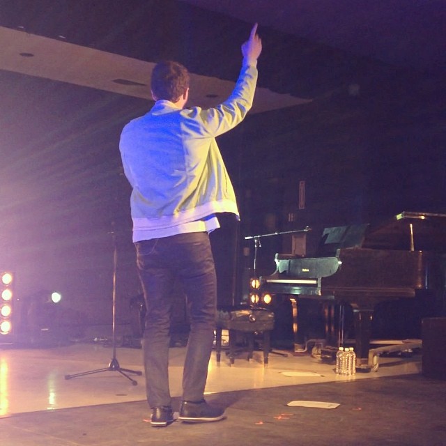 Mike Posner performing at Daemen College's Springfest 2014 in Amherst, NY 4/26/14
Instagram @bobbymoweryiii
