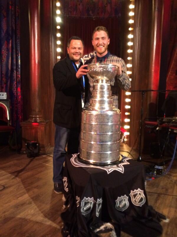 Mike Posner with Dan Milstein with the NHL Stanley Cup in Sochi, Russia - February 17, 2014
twitter.com/danmilstein
 Mike Posner with Dan Milstein with the NHL Stanley Cup in Sochi, Russia - February 17, 2014
twitter.com/danmilstein