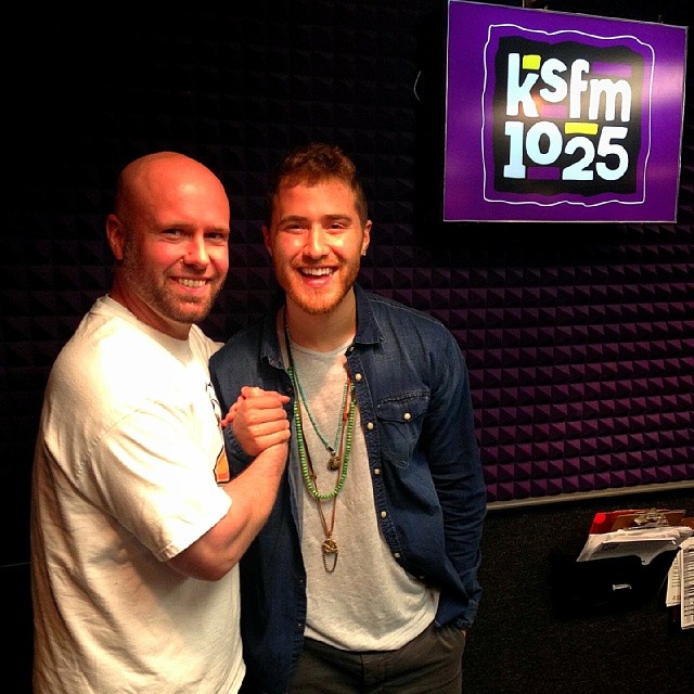 Mike Posner at 102.5 KSFM radio station - Sacramento, CA 1/8/14
Instagram @djalazzawi
 Mike Posner at 102.5 KSFM radio station - Sacramento, CA 1/8/14
Instagram @djalazzawi