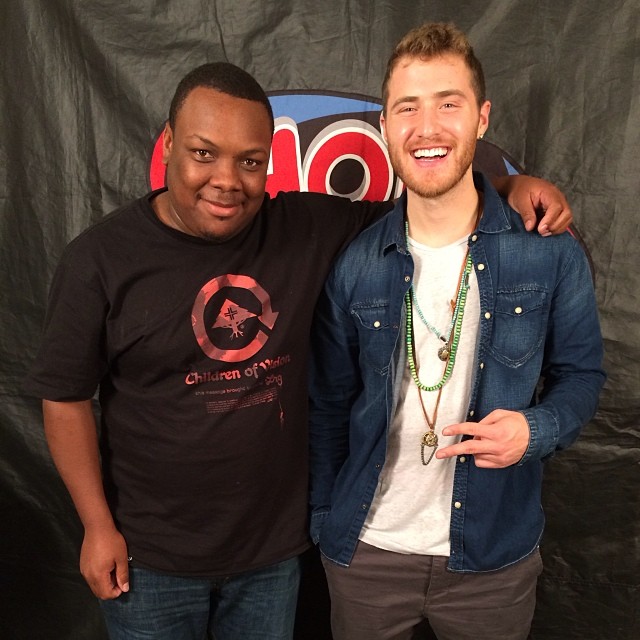 Mike Posner with DJ SN1 at the HOT 103.5 FM radio station - Sacramento, CA 1/8/14
Instagram @djsn1
 Mike Posner with DJ SN1 at the HOT 103.5 FM radio station - Sacramento, CA 1/8/14
Instagram @djsn1