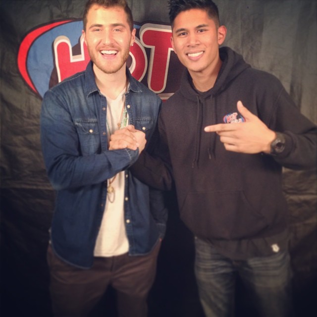 Mike Posner with DJ Spin Dizzy at the HOT 103.5 FM radio station - Sacramento, CA 1/8/14
Instagram @djspindizzy
 Mike Posner with DJ Spin Dizzy at the HOT 103.5 FM radio station - Sacramento, CA 1/8/14
Instagram @djspindizzy