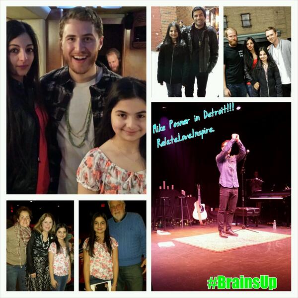 A fan named Angel met Mike Posner, his parents & sister, and his team (Patrick, Matt, & Jake) at his Unplugged Tour in Detroit, MI 4/6/14
Photo credit: Angel
Twitter @ABELIEBER143
