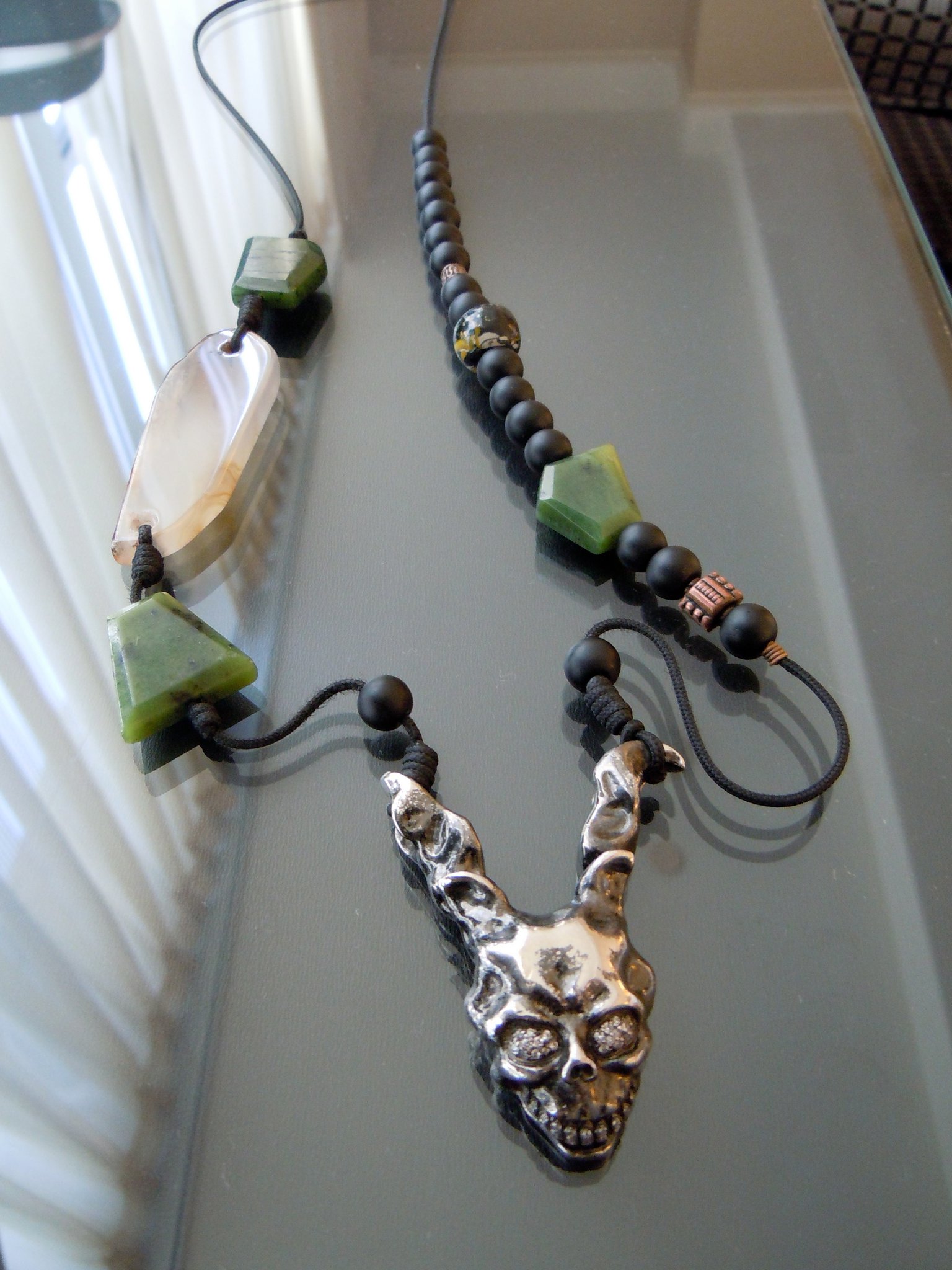 Mike's Donnie Darko inspired necklace "Frank the Rabbit"

