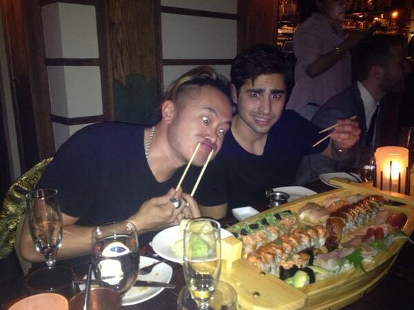 Mike Posner with Henry Strange, Milo Frank, and friends at dinner celebrating his 26th Birthday at Yamashiro in Hollywood, CA 2/12/14
Twitter @ErinEleanor
Mike Posner with Henry Strange, Milo Frank, and friends at dinner celebrating his 26th Birthday at Yamashiro in Hollywood, CA 2/12/14
Twitter @ErinEleanor