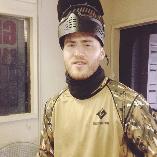 Mike Posner at Hollywood Sports Paintball and Airsoft Park - Bellflower, CA 10/3/13
Instagram @gianttactical
