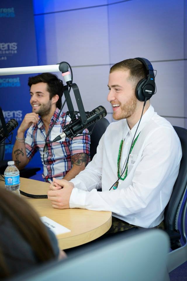 Mike Posner and Hot Chelle Rae at Seacrest Studios at Children's Medical Center - Dallas, TX 7/3/13
 Mike Posner and Hot Chelle Rae at Seacrest Studios at Children's Medical Center - Dallas, TX 7/3/13